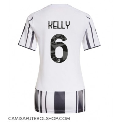 Camisa de time de futebol Juventus Lloyd Kelly #6 Replicas 1º Equipamento Feminina 2025-26 Manga Curta Camisa de time de futebol Juventus Lloyd Kelly #6 Replicas 1º Equipamento Feminina 2025-26 Manga Curta